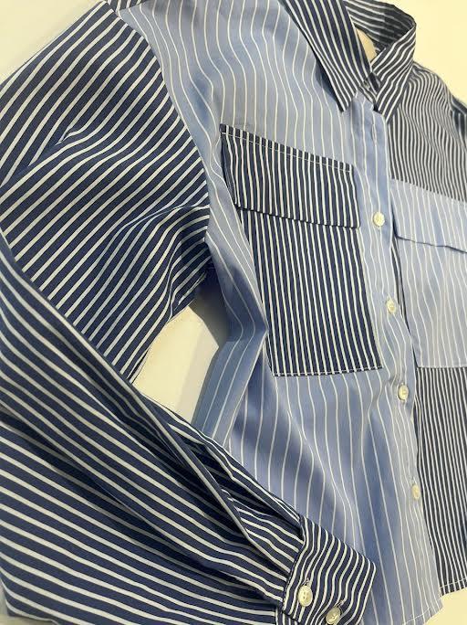 camicia righe CF014 A KAOS 