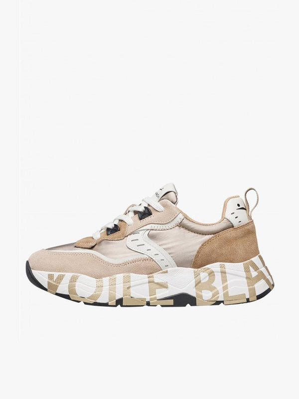 sneakers club 105 001-2017475-05 2E41LIGTH BEIGE PLATINO VOILE BLANCHE 