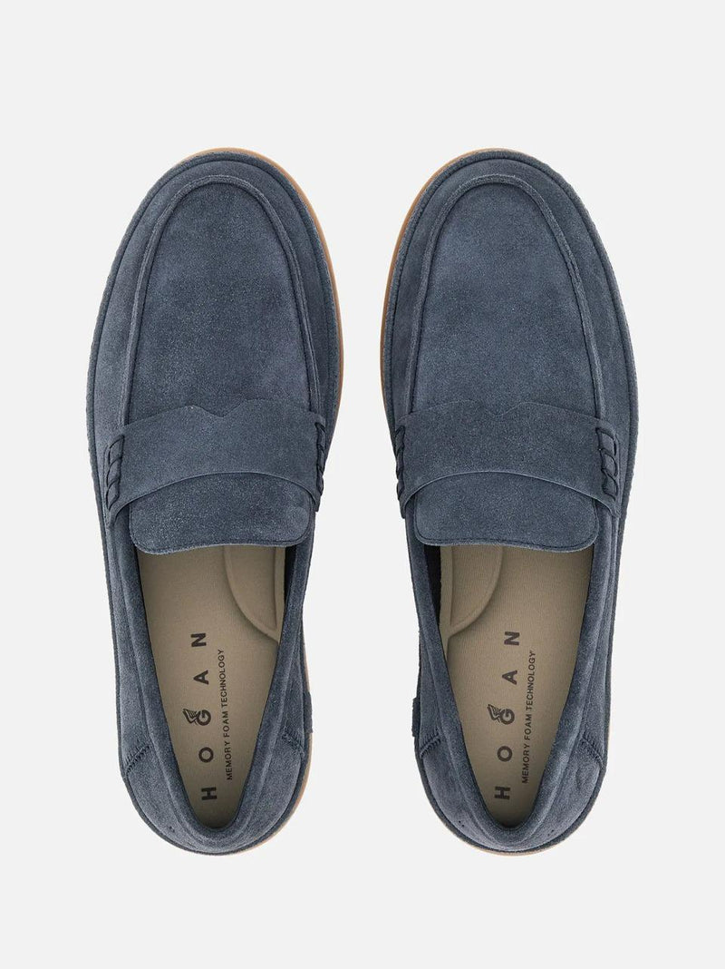 mocassino 683 fono fasciato HXM6830FR40BTMU828 BLU HOGAN 