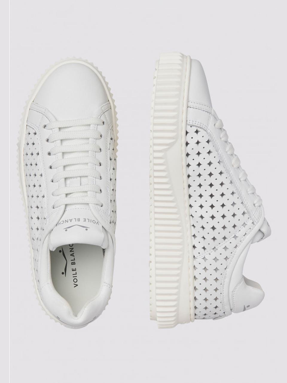 sneakers herika in pelle traforata ERIKA 0N01-2018302 WHITE VOILE BLANCHE 