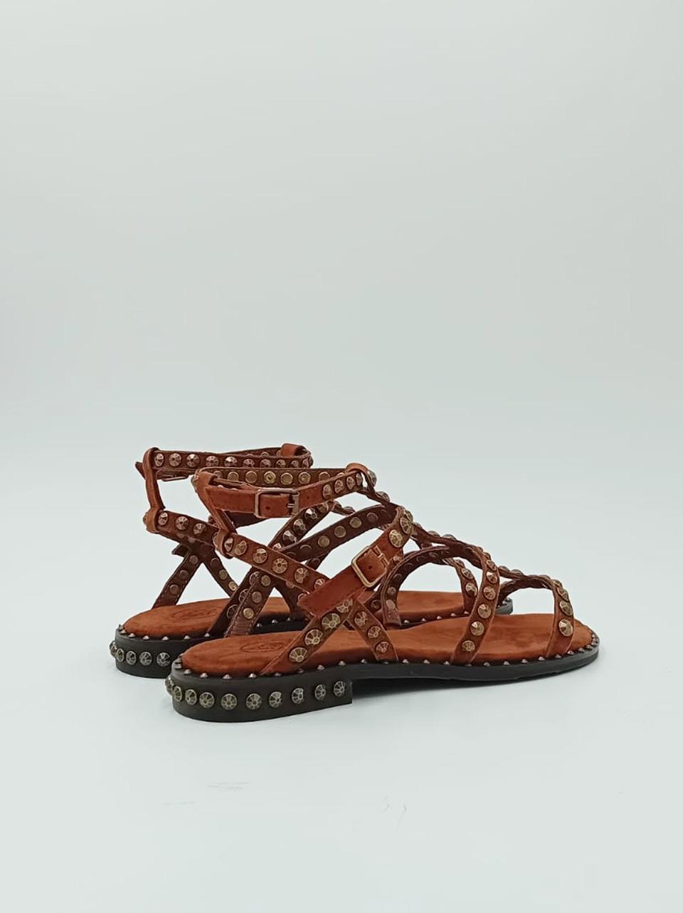 sandalo flat precious con borchie PRECIOUS. TAGIN ASH 