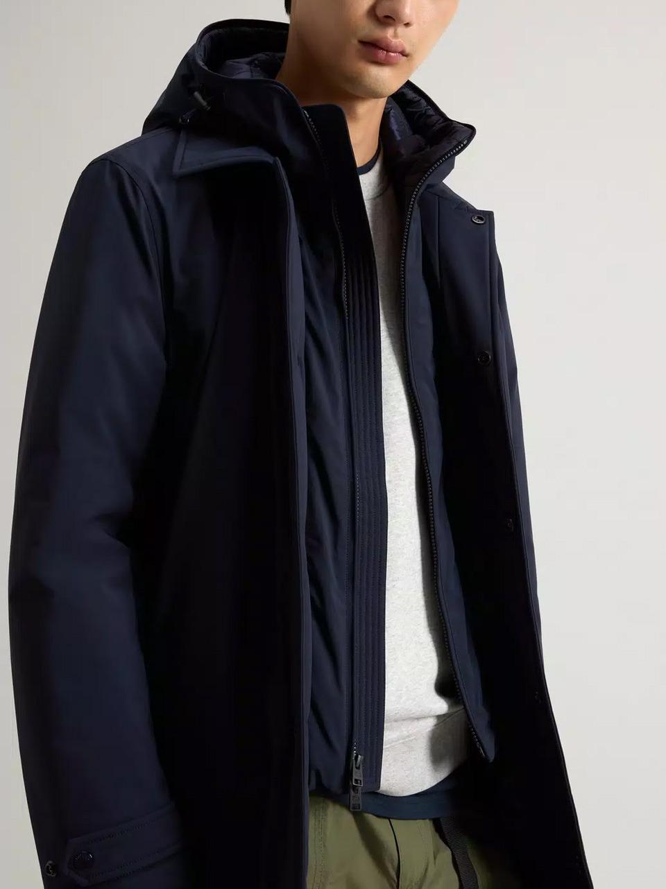 piumino liscio strech lungo OU0928 3989 WOOLRICH 