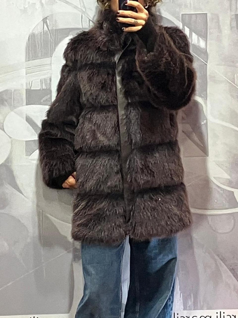 ecopelliccia mid 2O0175 CHOCOLATE Patrizia pepe 