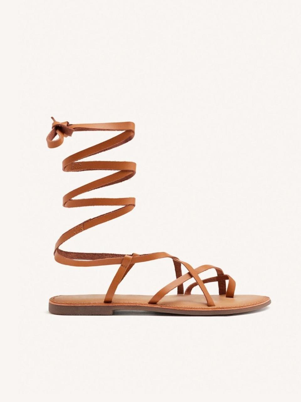 sandalo infradito incrociato 69115-LUSSAT CUOIO GIOSEPPO 