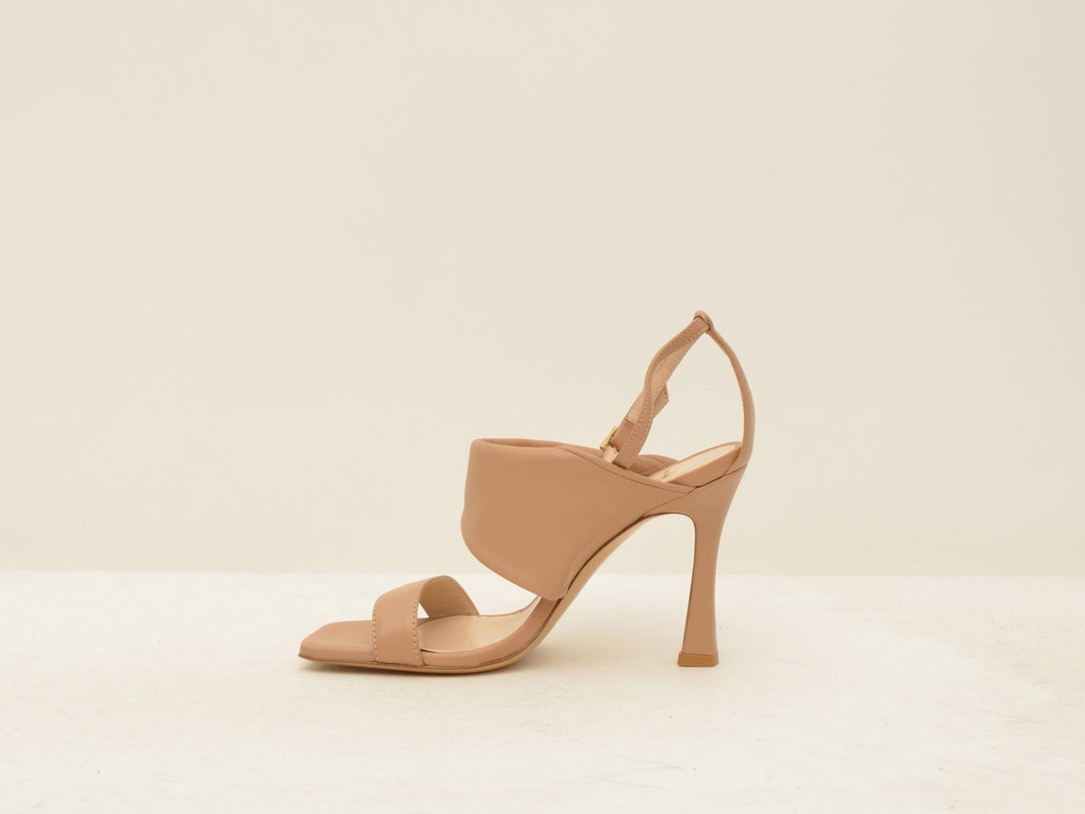 sandalo 2 facie tacco h 90 mm 26100 NATURALE MATTEO PITTI 