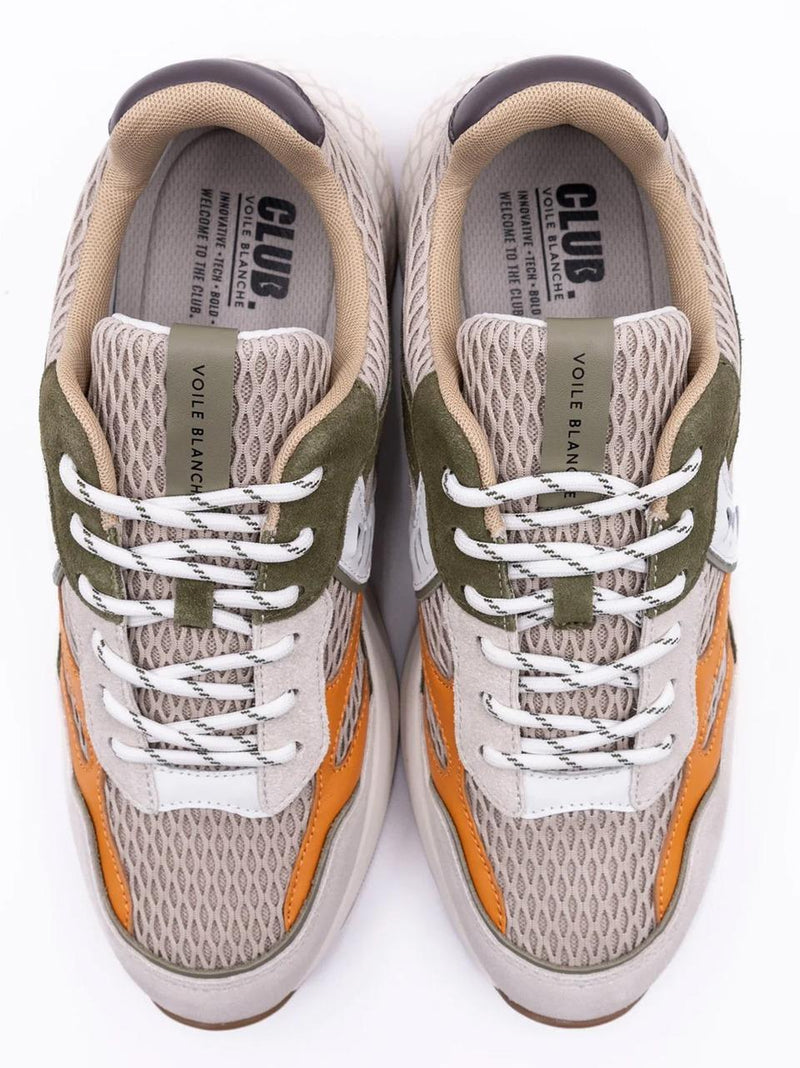 sneakers club 22 CLUB 22-1B30 ICE ARMY GREEN VOILE BLANCHE 