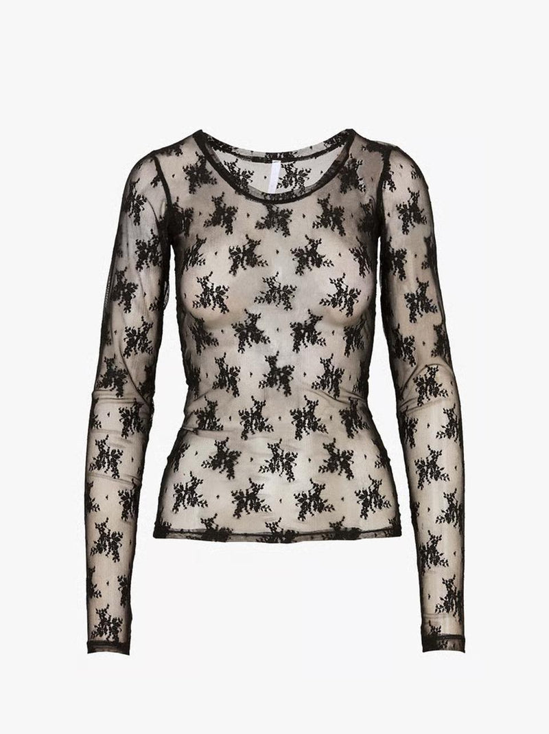 t shirt pizzo TW91KMX N SELECTED 