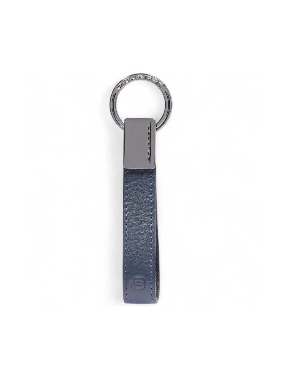 portachiavi con anello PC4855MOS BLU PIQUADRO 