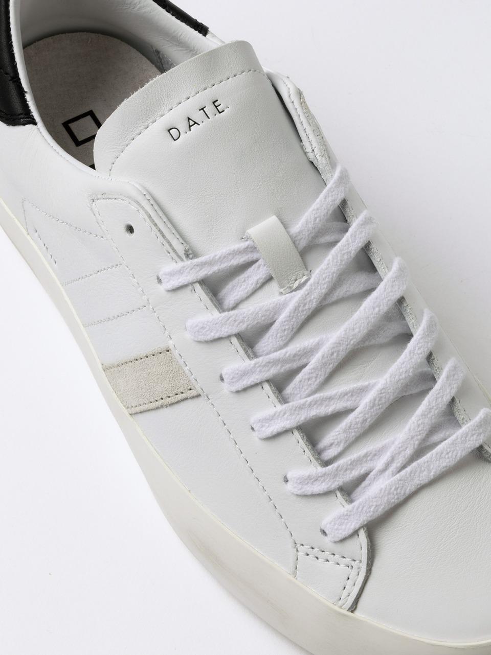 sneakers hill low HL-CA-WB WHITE BLACK D.A.T.E 