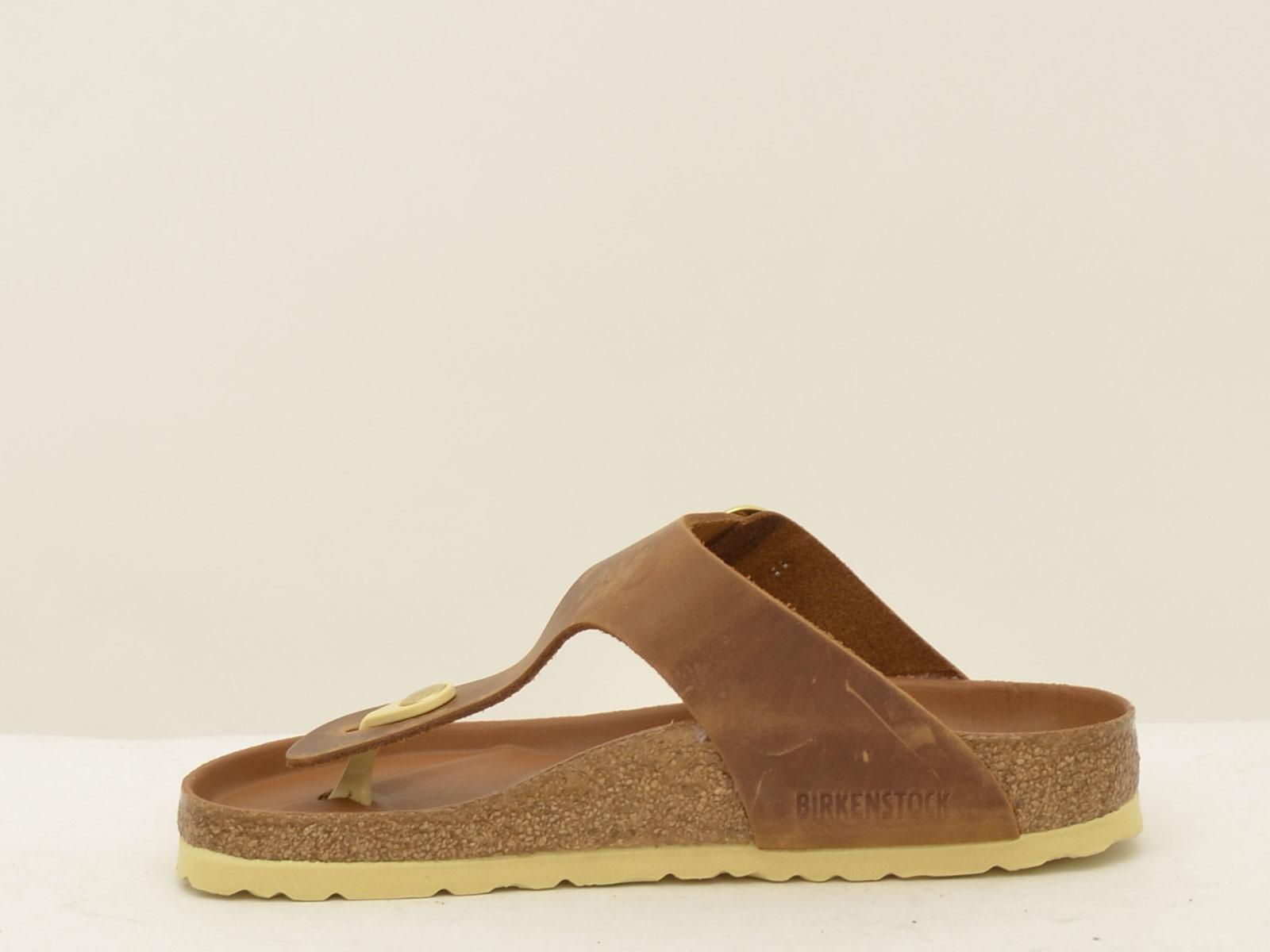 sandalo gizeh big buckle GIZEH1018745 COGNAC BIRKENSTOCK 