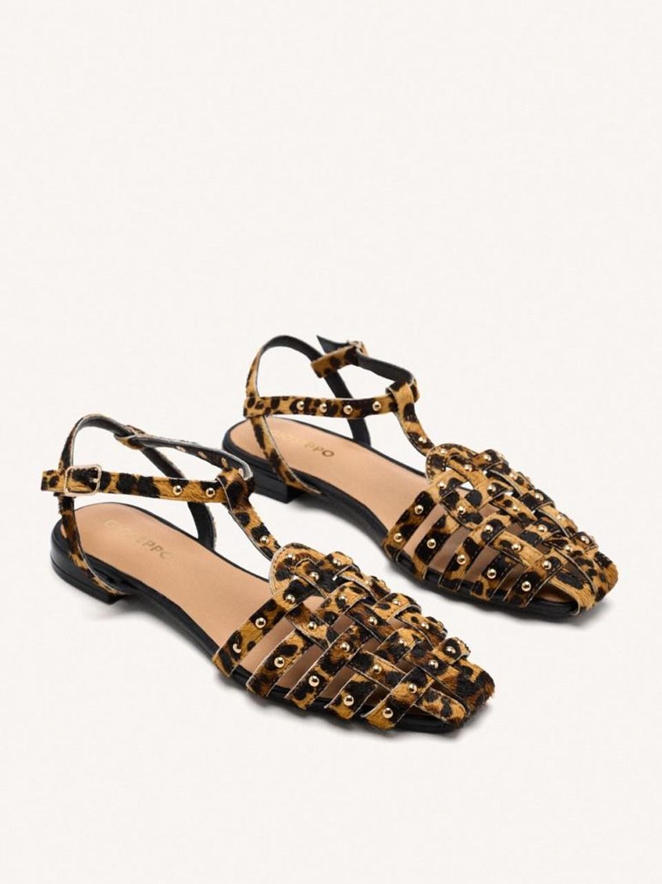 sandalo flat a t 75457-HATFIELD LEOPARDO GIOSEPPO 