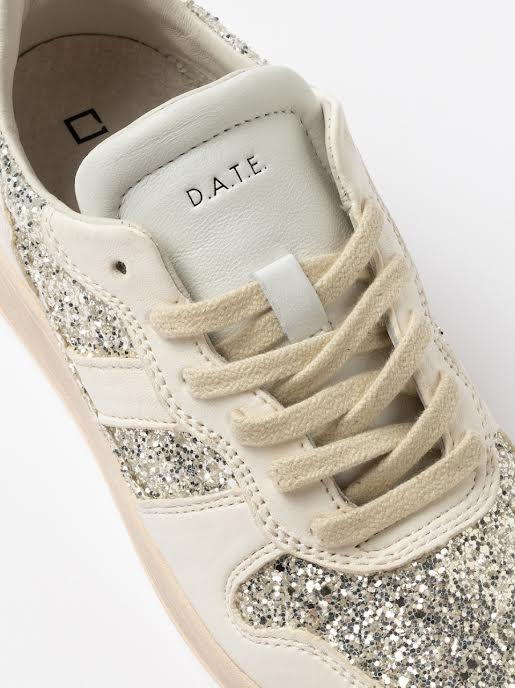 sneakers court 2.0 glitter W441-C2-GL-PL-PL PLATINUM D.A.T.E 