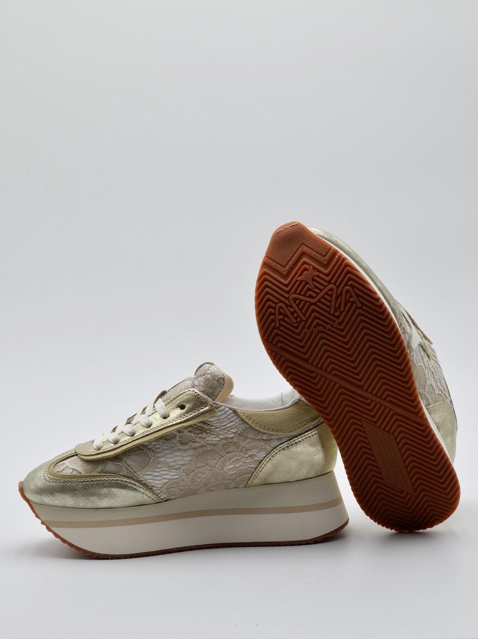 sneakers lady suola alta 4160 TAUPE AMA brand 