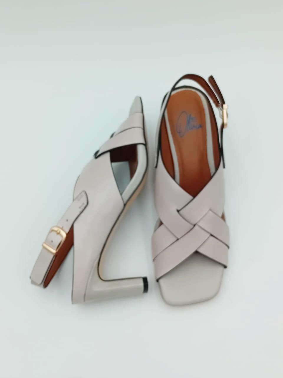 sandalo  incrociato  tacco h 70mm LINDA D ICE miss olivia 