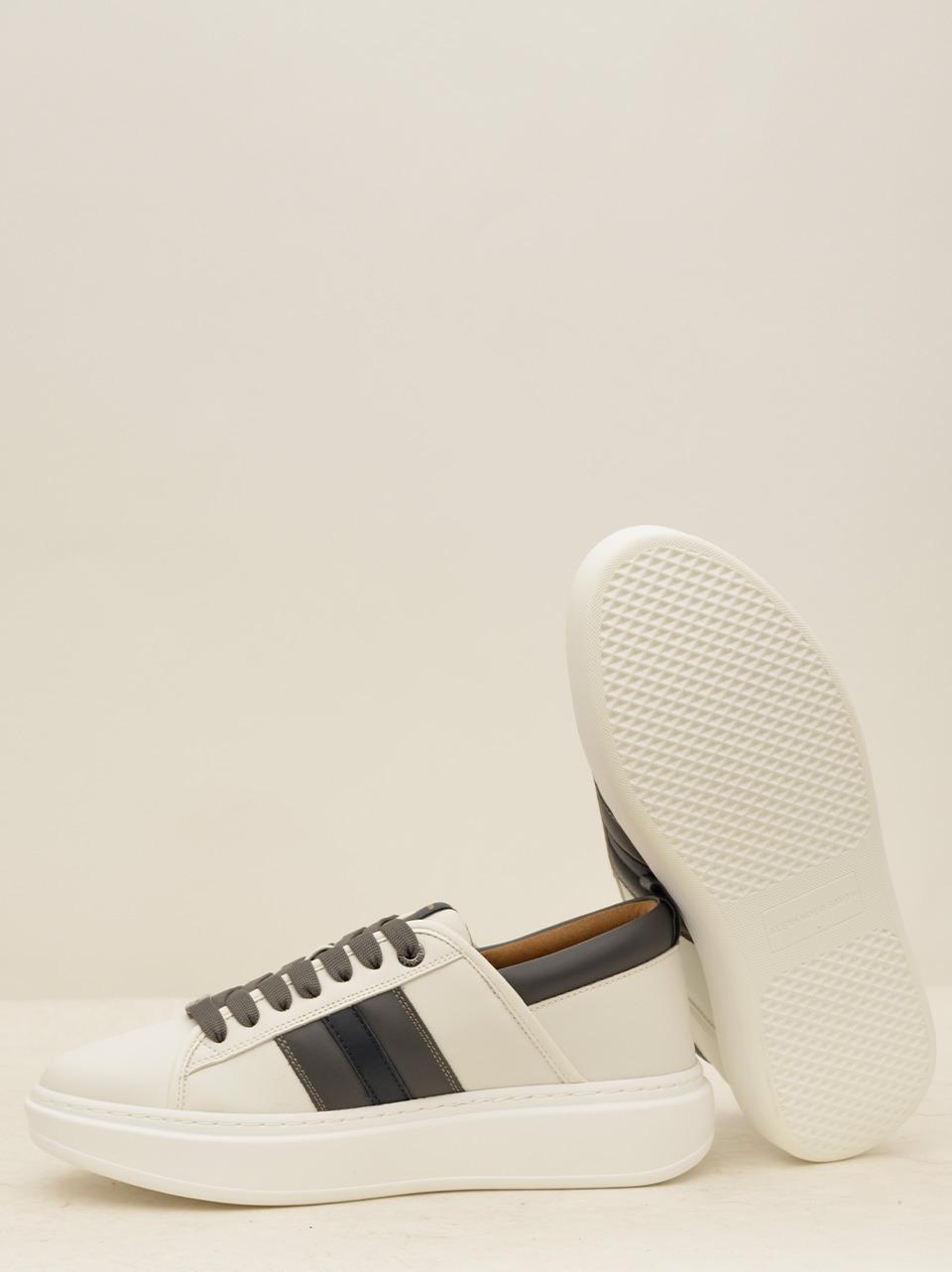 sneakers wembley con banda EWM7163 WHITE DARK SMOOKE ALEXANDER SMITH 