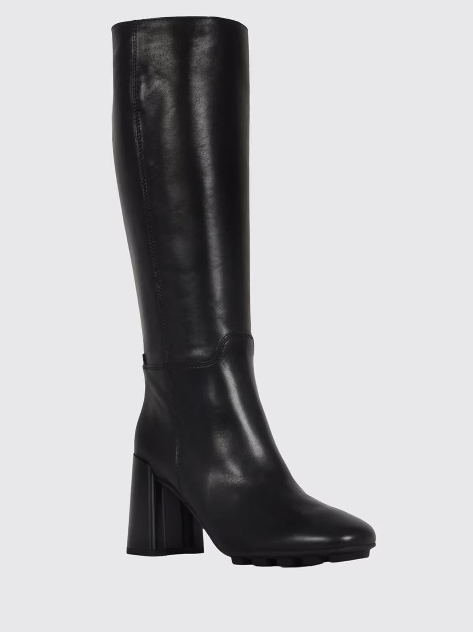 stivale tubo con zip tacco h 80 mm HXW6950FW40KXTB999 NERO HOGAN 