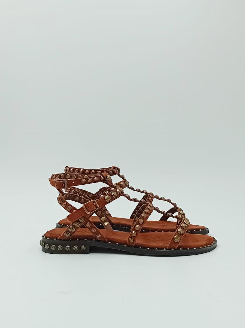 sandalo flat precious con borchie PRECIOUS. TAGIN ASH 