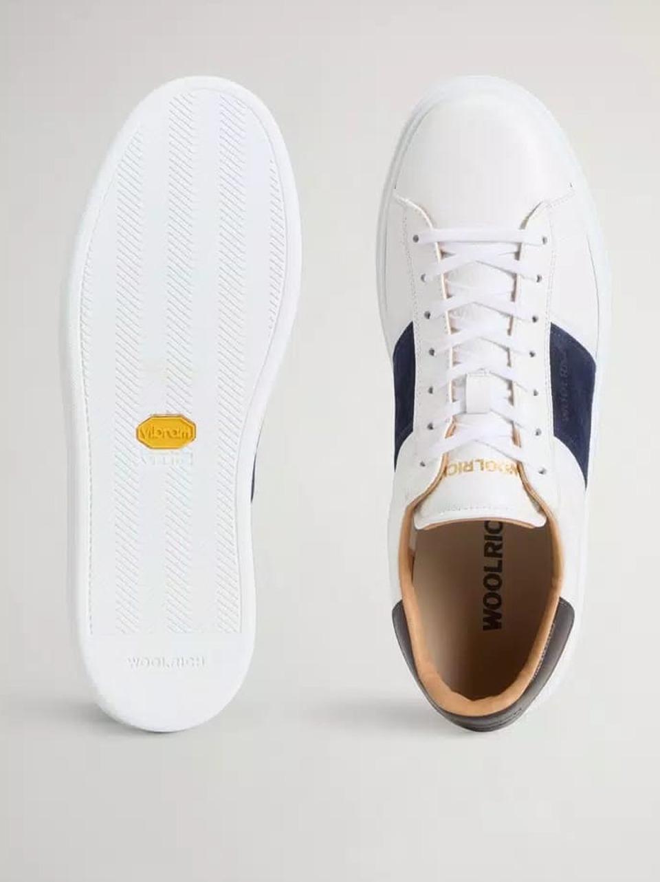 sneakers con banda M261.002.AJO.A2 BIANCO BLU WOOLRICH 