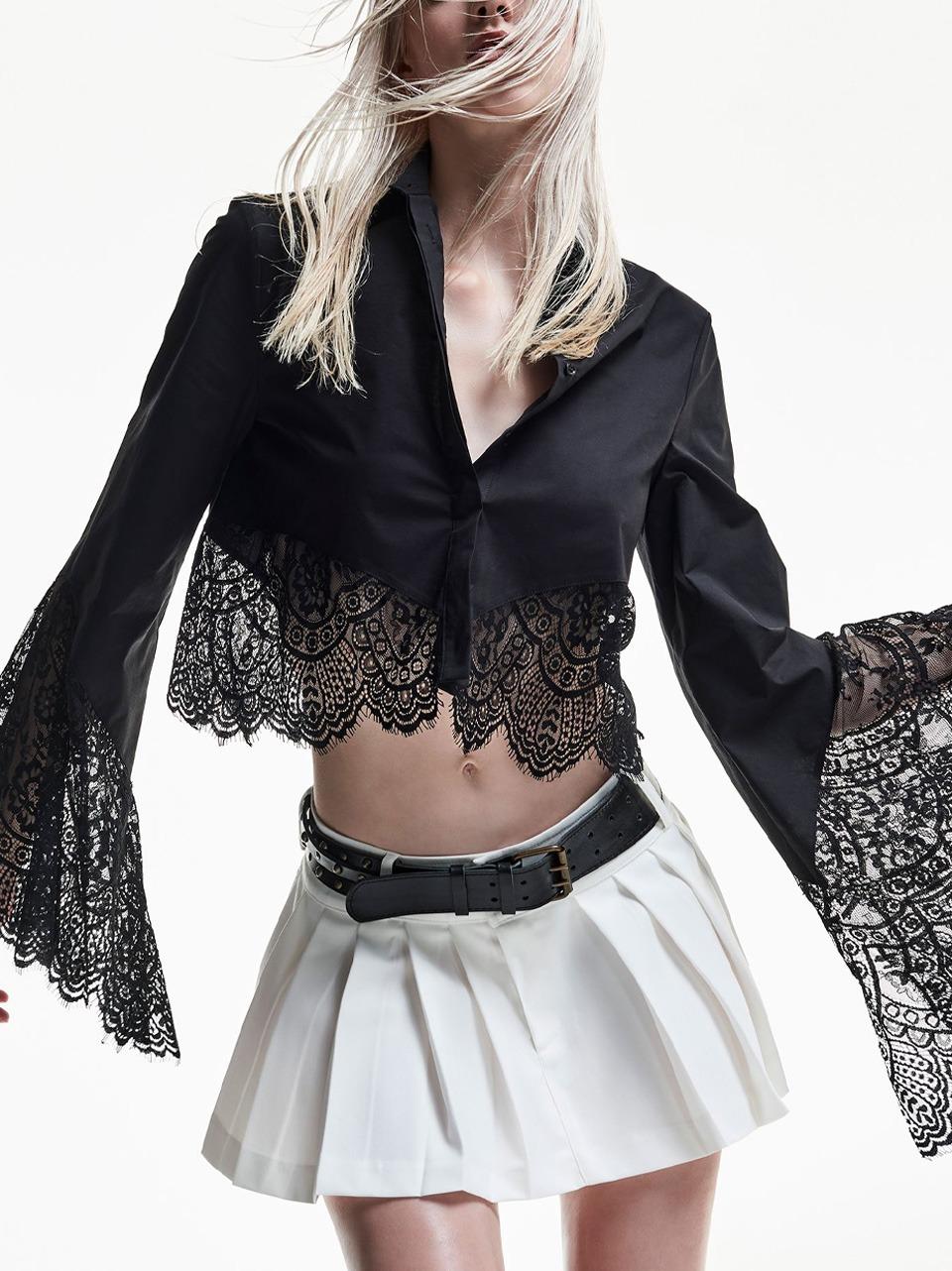 micro camicia giacca pizzo 5163 N ANIYE BY 