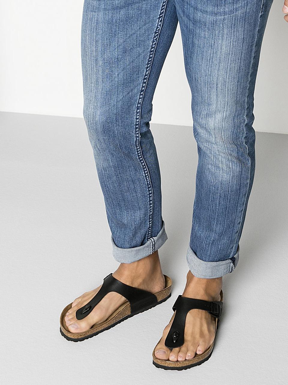 sandalo gizeh GIZEH043691 BLACK BIRKENSTOCK 