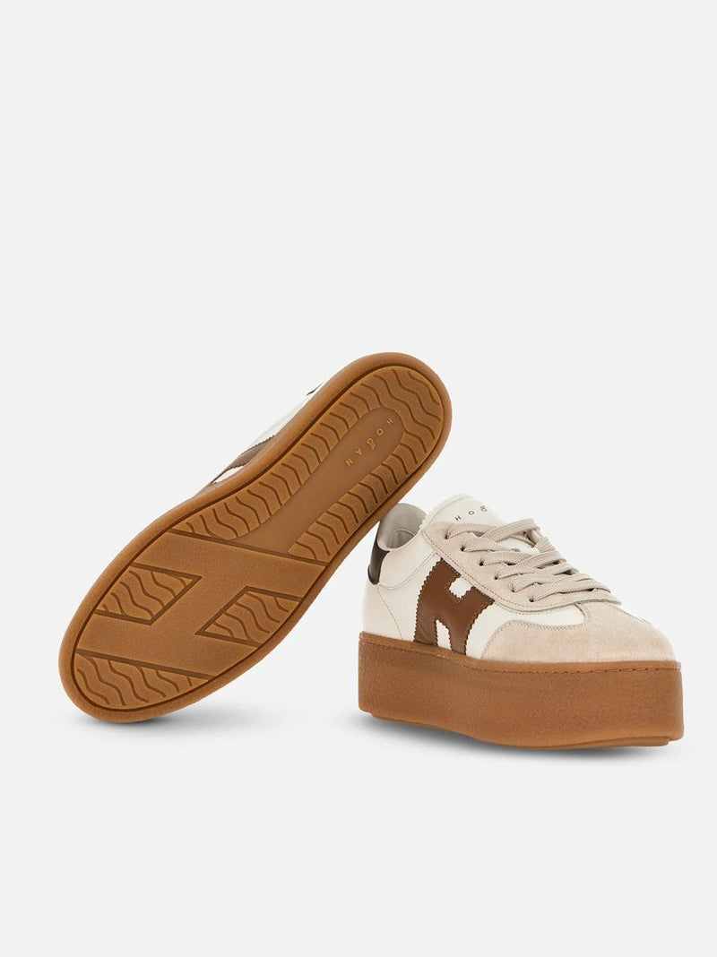 sneakers cool platform h681 HXW6980FB60UHC0MAG BIANCO COGNAC HOGAN 