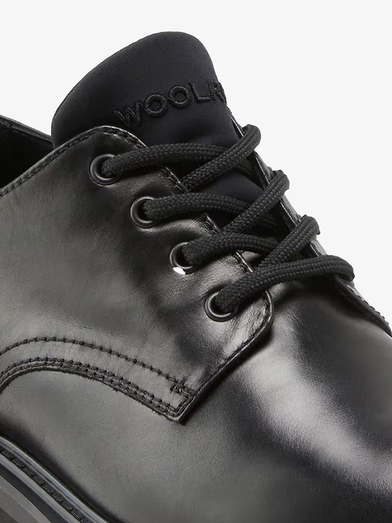derby liscio M232.070 NERO WOOLRICH 