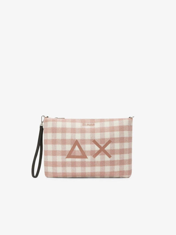 borsa pochette tartan CPX452012 ROSA SUN 68 