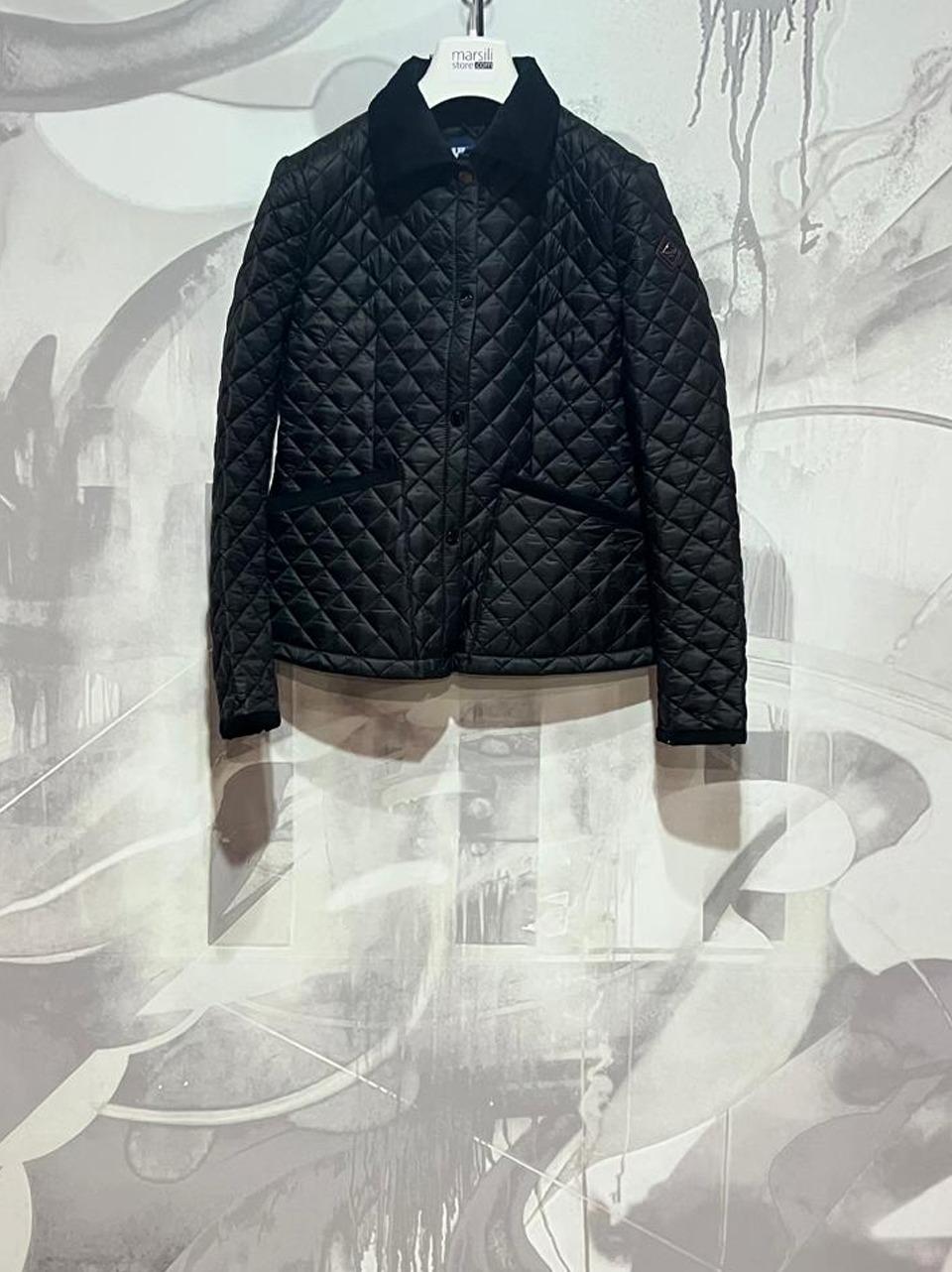 giacca  trapuntato W0029 H0059 BLK  