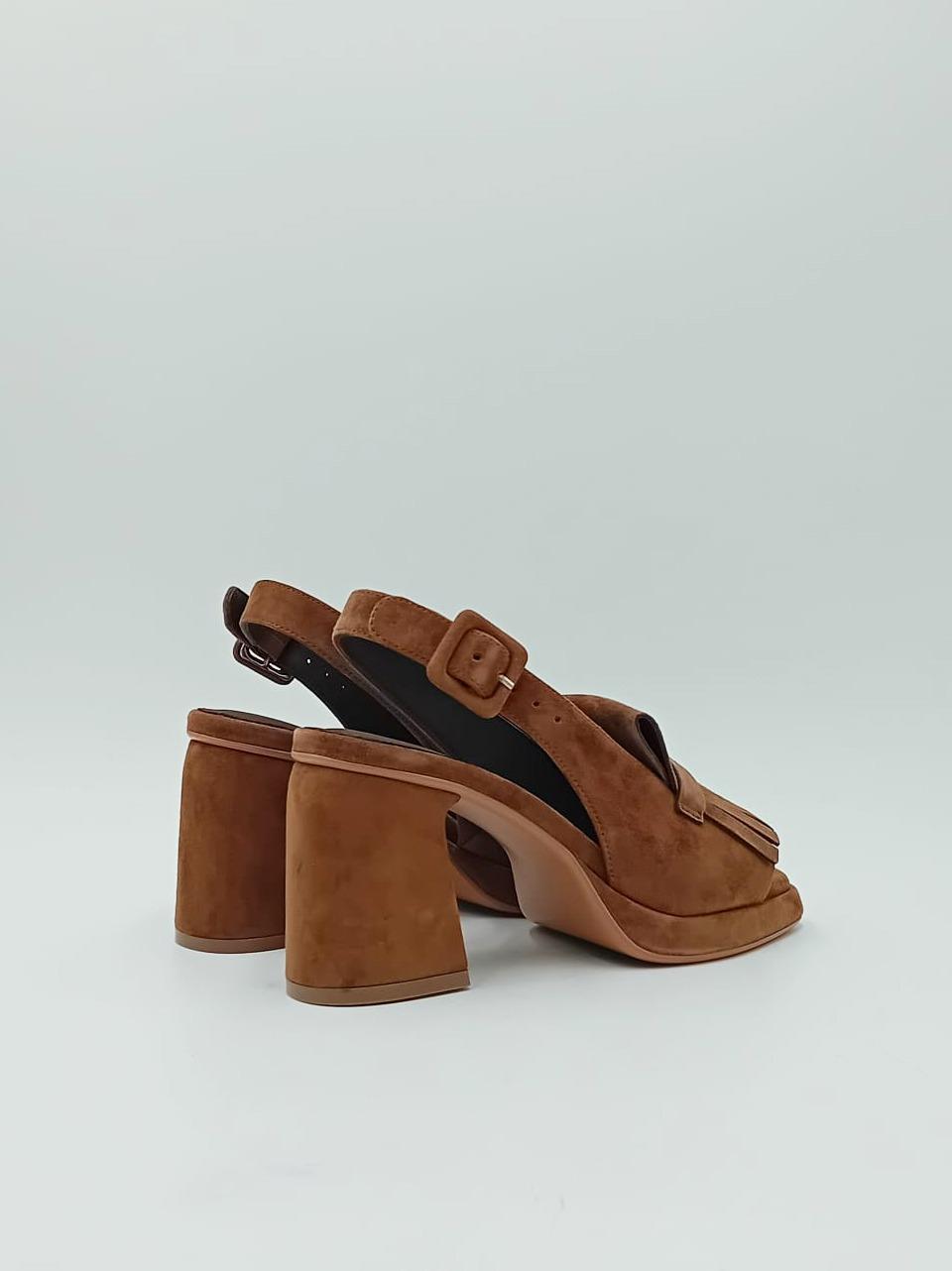 sandalo plato'con frangia BN5203 TABACCO ELVIO ZANON 