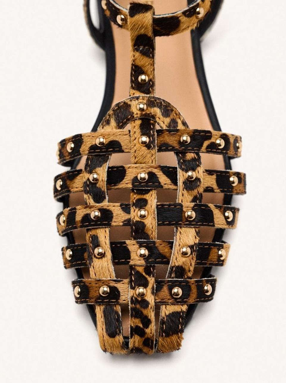 sandalo flat a t 75457-HATFIELD LEOPARDO GIOSEPPO 