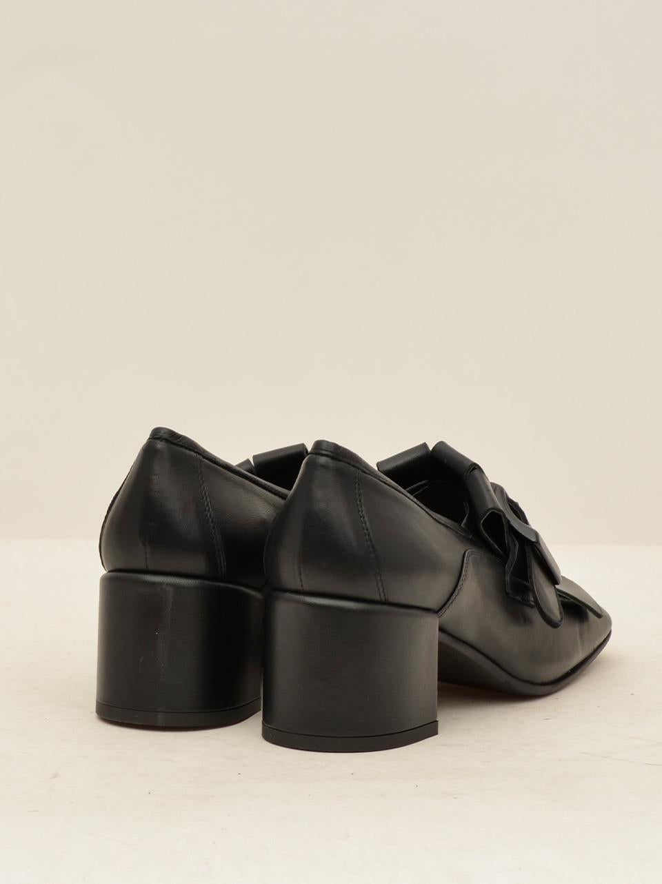 mocassino con frangia 9136 NERO BRUGLIA 