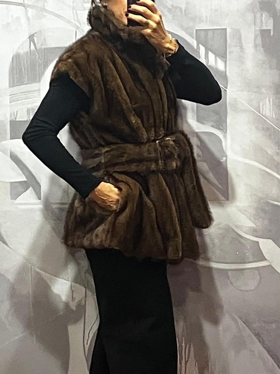 gilet in ecopellicci D38V0911 VI Souvenir 