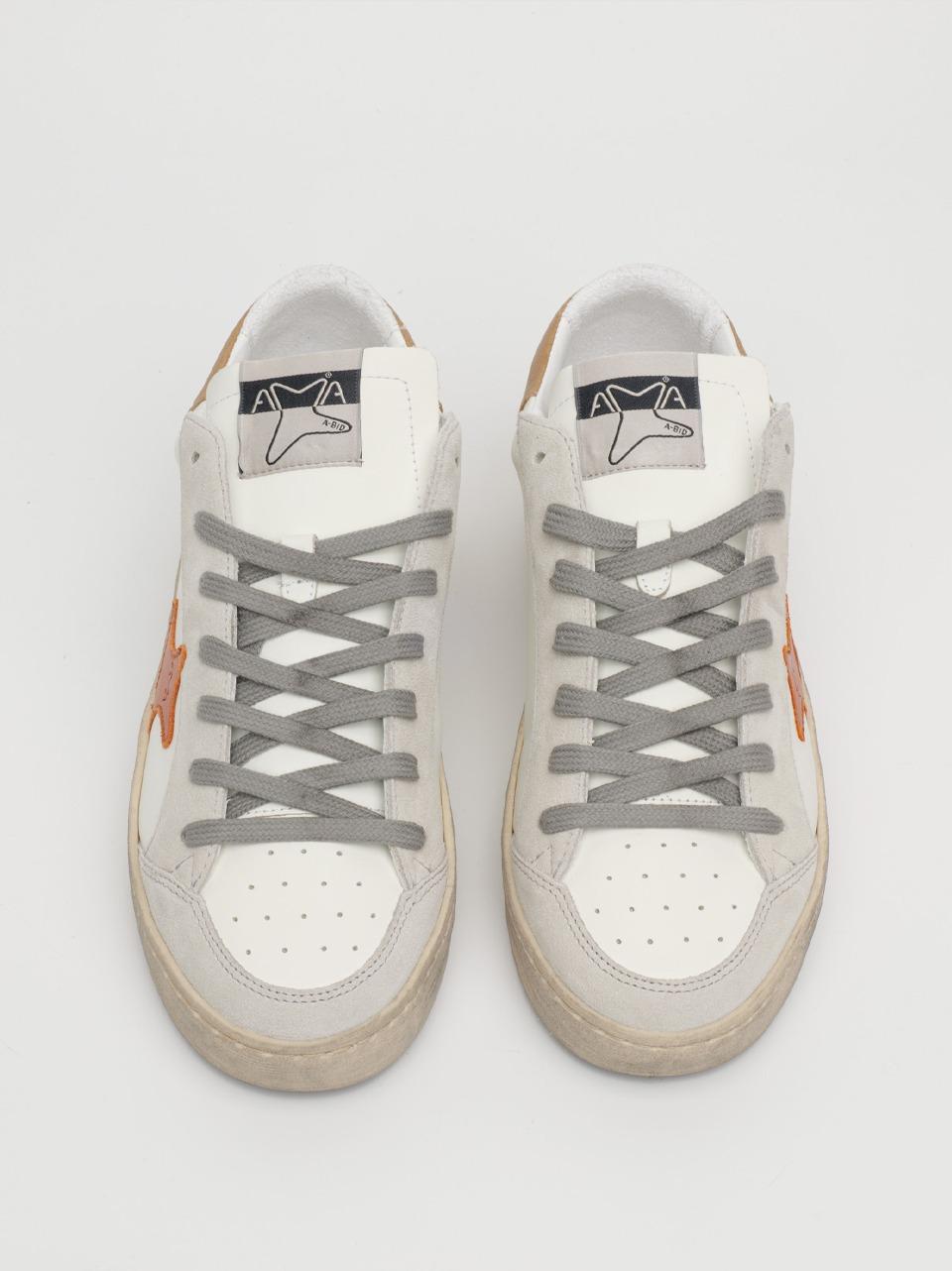 sneakers slam 4066 BIANCO TAUPE AMA brand 