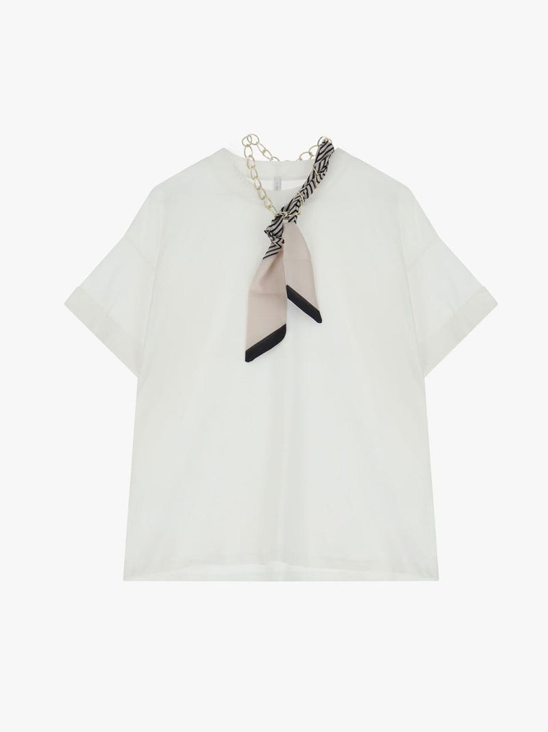 t shirt con foulard TW69JGT B SELECTED 