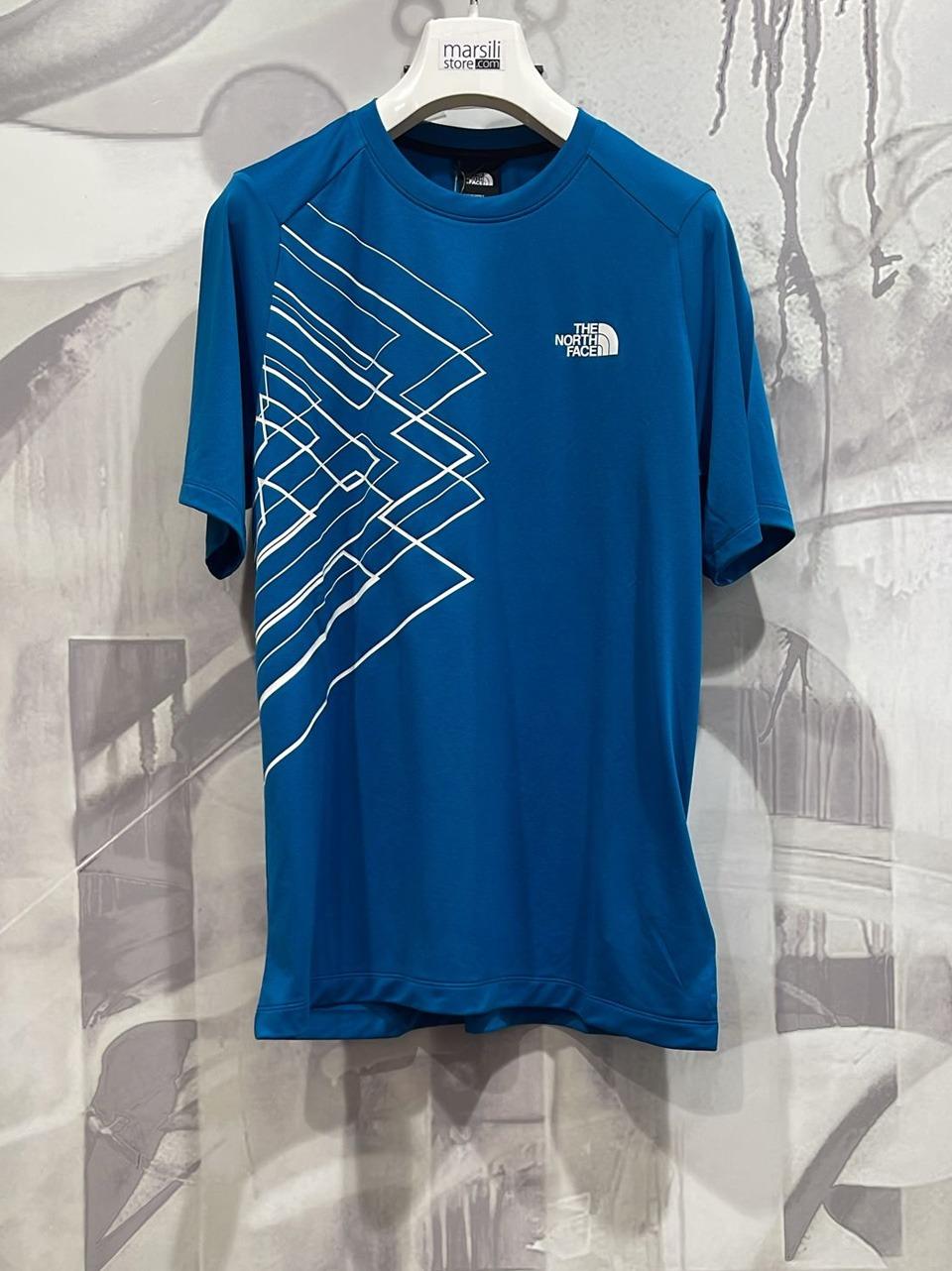 t-shirt graphic adriatic NF0A87JKX BLUE THE NORTH FACE 