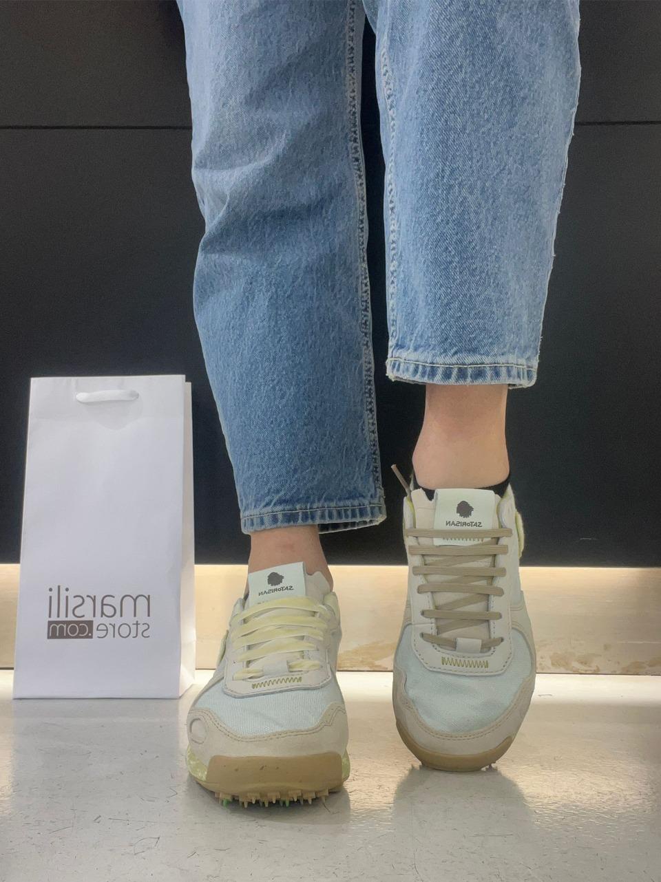 sneakers chacrona linen CHACRONA LINEN CLOUDY GRREN SATORISAN 