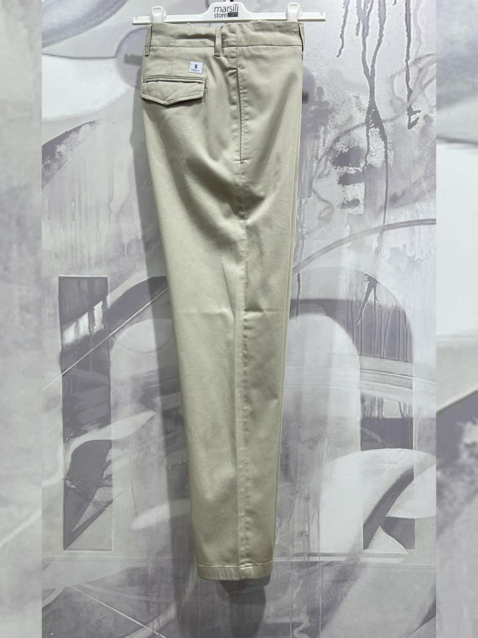 pantalone in gabardina a stringere off OFF 2TS0050 004 DEPARTMENT FIVE 