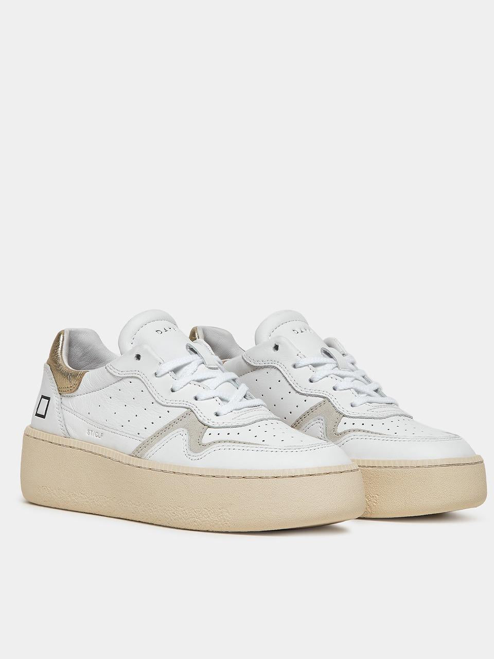 sneakers step W997-ST-CA-WM BIANCO\ORO D.A.T.E 