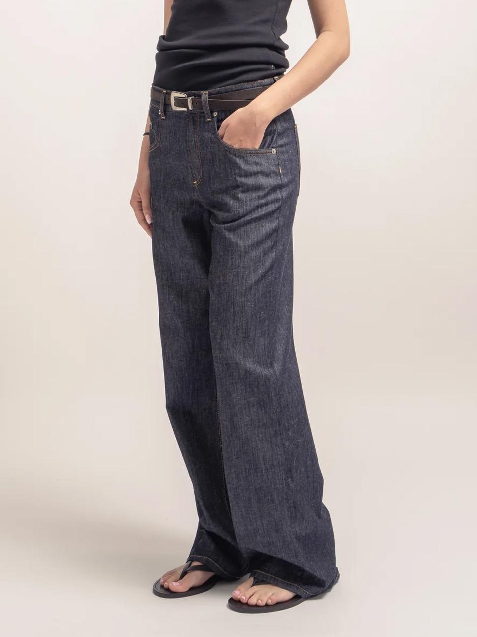 jeans lino  leggero ampio POP 083 DEPARTMENT FIVE 