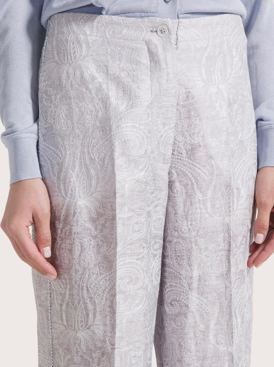 pantalone organza ricamata PT1173 RICAMO 760 SEVENTY 
