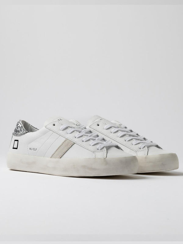sneakers hill low HL-CA-WS BIANCO SILVER D.A.T.E 