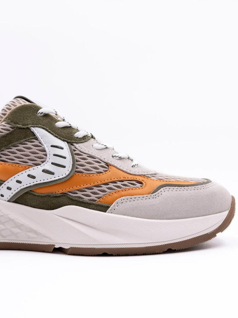 sneakers club 22 CLUB 22-1B30 ICE ARMY GREEN VOILE BLANCHE 