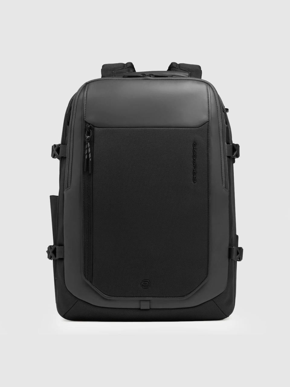 zaino viaggio tessuto riciclato e pelle CA6929S143BM NERO PIQUADRO 