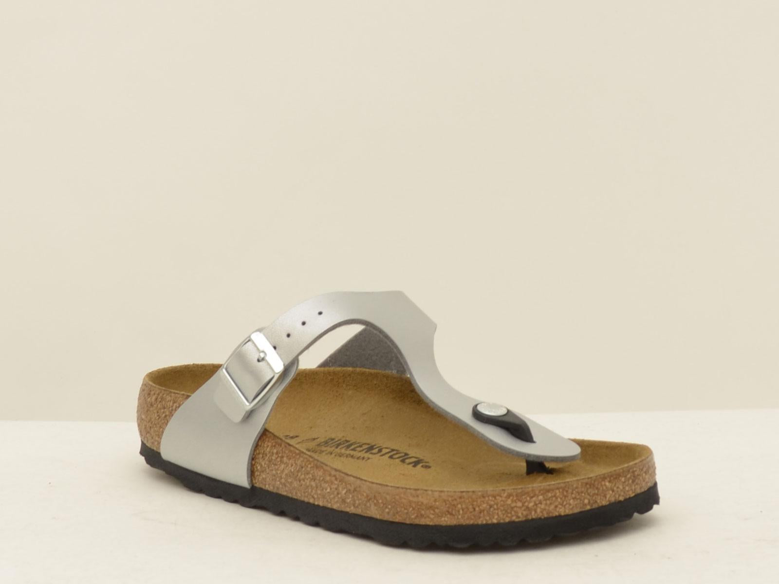 sandalo gizeh GIZEH043851 SILVER BIRKENSTOCK 