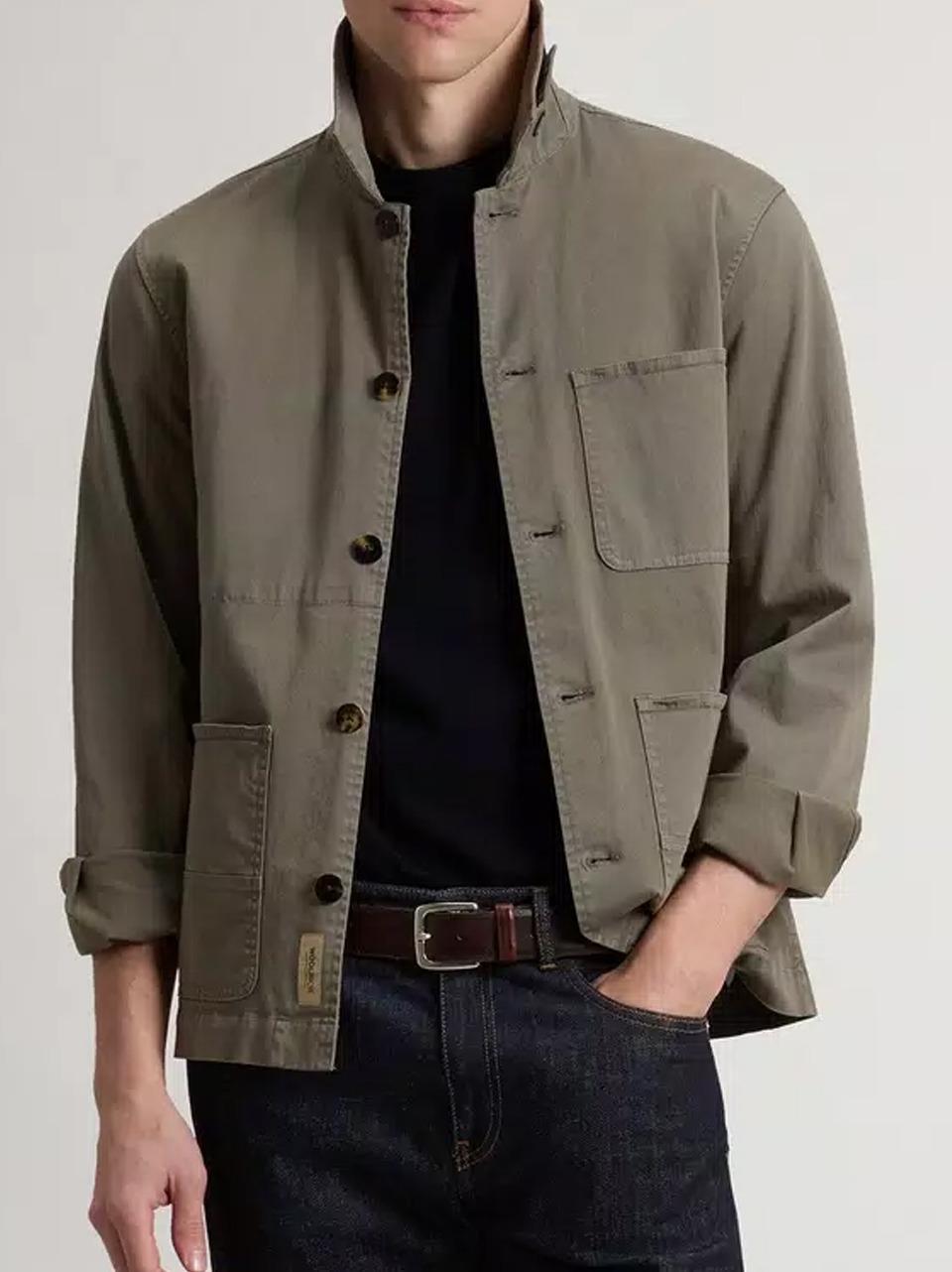 blazer cotone lavato OS2042UT5262 6667 WOOLRICH 
