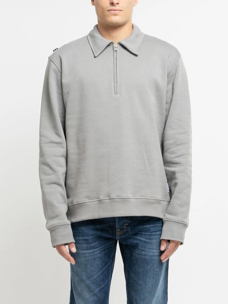 felpa taglio polo con zip BOSS FELPA FFERR DEPARTMENT FIVE 