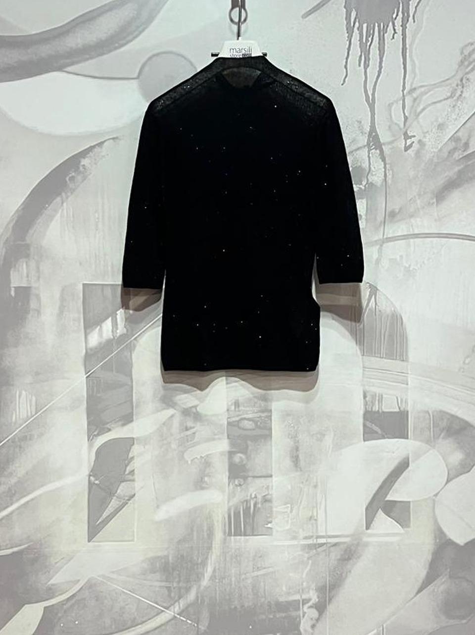 maglia 3\4 trasparente MT3950 N SEVENTY 