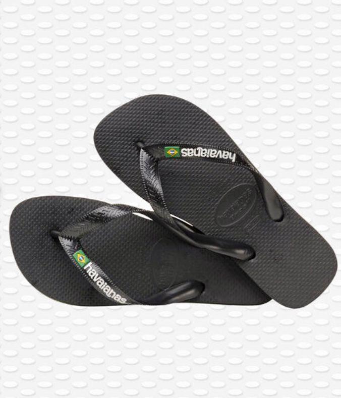 infradito brasil logo BRASIL LOGO 4110850 1069BLACK\BLACK havaianas 