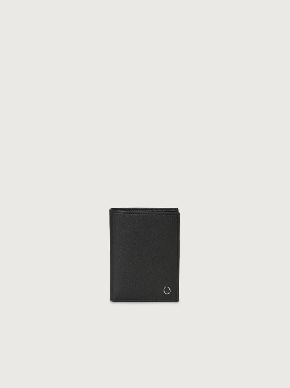 portafogli con portacarte verticale SU0109 MICRON NERO ORCIANI 
