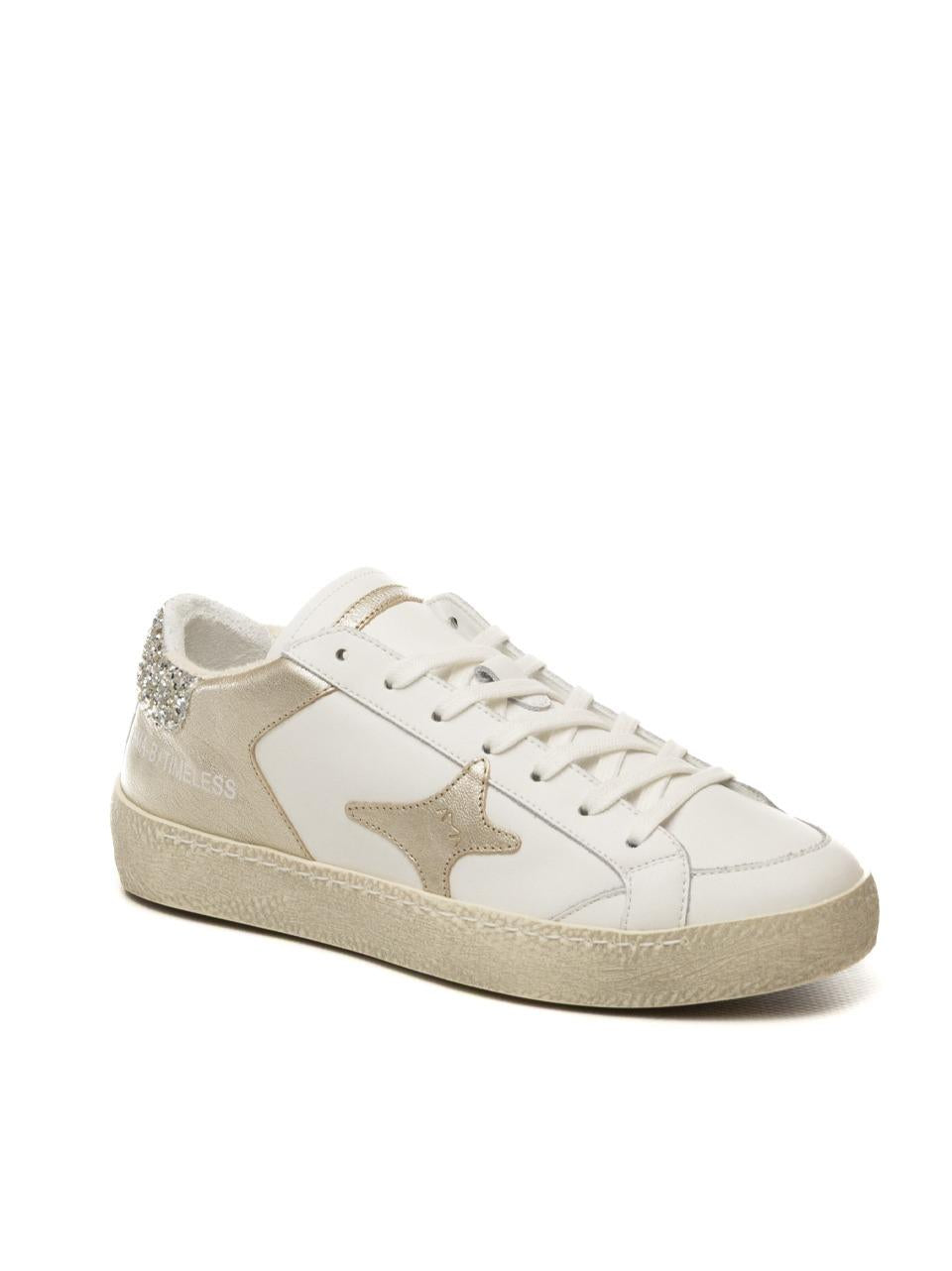sneakers timeless 4006 BIANCO PLATINO AMA brand 